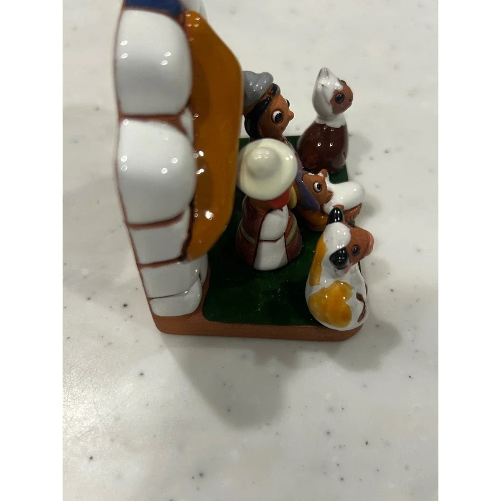 Ceramicas Walter Miniature Nativity Scene Peru Bolivia Terracotta Folk Art 2.75